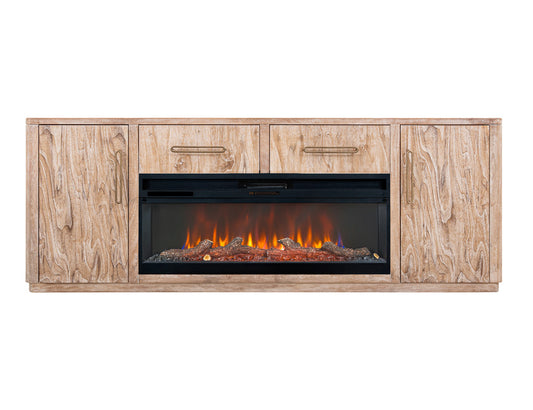 IFD - Balam - 2 Drawer & 2 Door TV Stand, 80" for Fireplace - IFD4321STF80 view 2