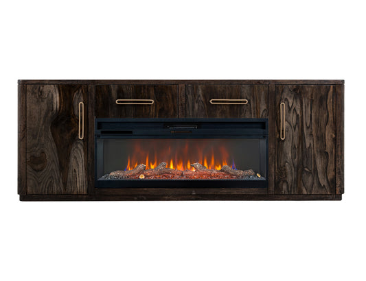 IFD - Balam - 2 Drawer & 2 Door TV Stand, 80" for Fireplace - IFD4421STF80 view 2