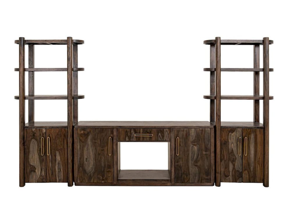 IFD - Balam - 2 Drawer & 2 Door TV Stand 80" with Electric Fireplace Insert - IFD4421STNFP view 4