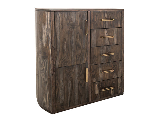 IFD - Balam - 5 Drawer & 2 Door Gentleman's Chest - IFD4421GMC view 2