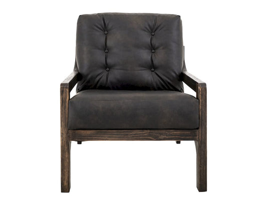 IFD - Balam - Wooden Frame, Armchair - Black - IUP442-ACH-216 view 2