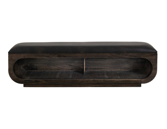 IFD - Black Balam - Bench in Oil Black - IFD4421BEN view 2