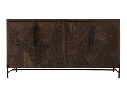 IFD - Black Verona - 4 Door, Console in Deep Forest Brown - IFD3911CNS veiw 2