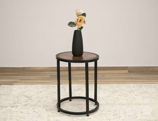 IFD - Blackburn - Copper Top & Iron Base End Table - IFD7782END veiw 2