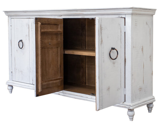 IFD - Capri Console w/4 Doors, White Finish - IFD990CONS-W view 2