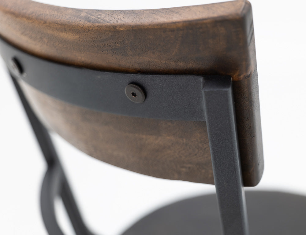 IFD - Century - Wooden Frame & Metal Base, Barstool 24" - Black - IUP805-BST24-216 view 5