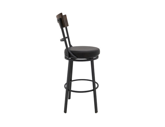 IFD - Century - Wooden Frame & Metal Base, Barstool 30" - Black - IUP805-BST30-216 view 2