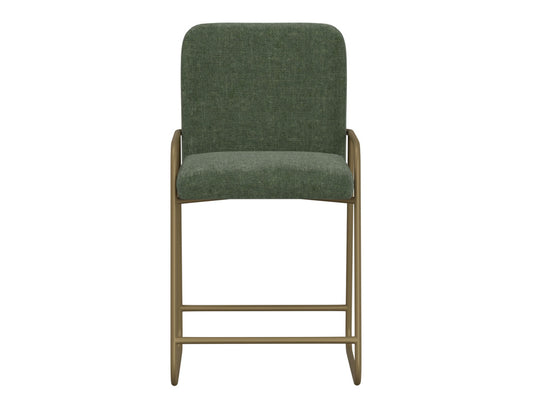 IFD - Comala - Wooden Frame & Metal Base, 24in Upholstered Barstool - IUP800-BST24-111 view 2