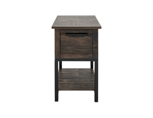 IFD - Dark Mita - 1 Drawer, 1 Shelf, Chairside Table - IFD2741CST view 2