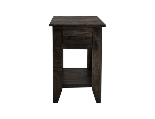 IFD - Dark Teak - 1 Drawer, 1 Shelf, Chairside Table - IFD1371CST view 2