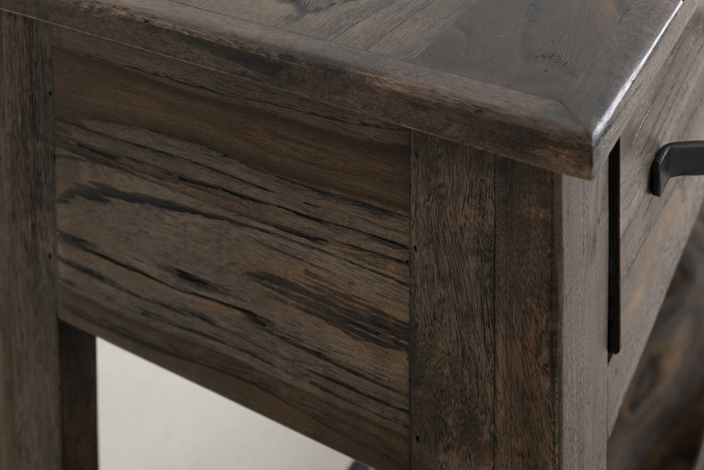 IFD - Dark Teak - 3 Drawer, 1 Shelf Sofa Table - IFD1371SFT view 5