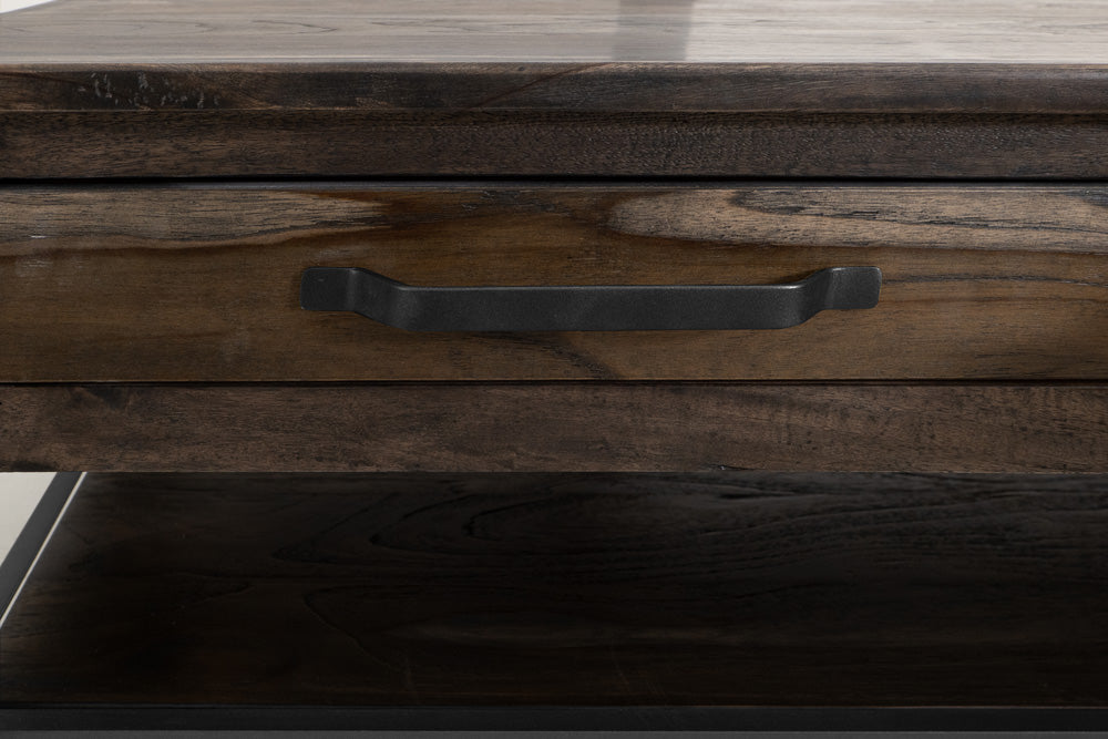 IFD - Dark Teak - 4 Drawer, 1 Shelf Cocktail Table - IFD1371CKT view 6
