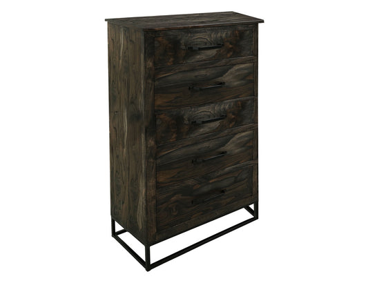 IFD - Dark Teak - 5 Drawer, Chest - IFD1371CHT view 2