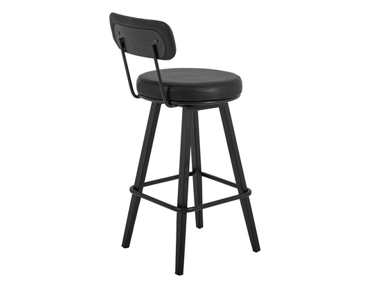 IFD - Eclipse - Wooden Frame & Metal Base, Barstool 30" - Black - IUP806-BST30-216 view 2