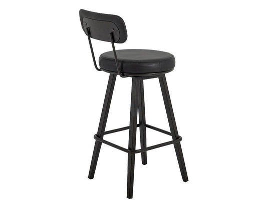 IFD - Eclipse - Wooden Frame & Metal Base, Barstool 30" - Black - IUP806-BST30-216 view 2