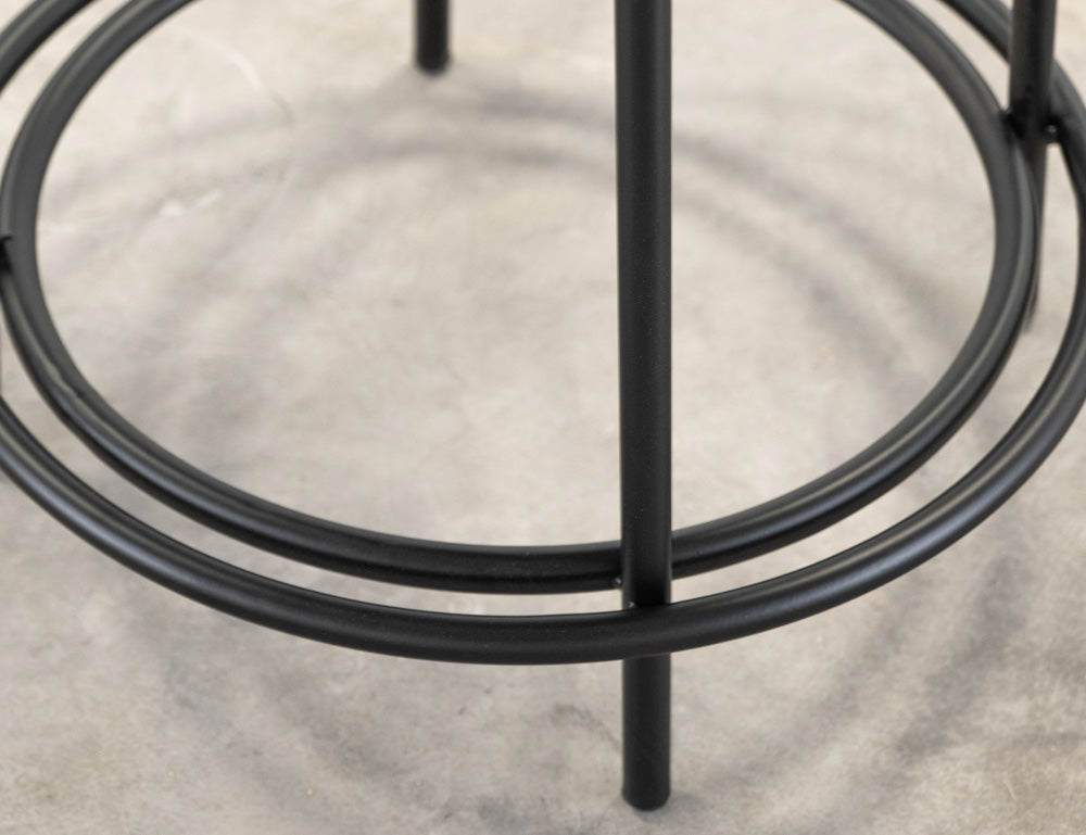 IFD - Frida - Wooden Frame & Metal Base, 24" Stool - Orange - IUP802-STL24-202 view 4