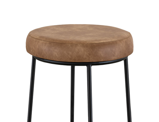 IFD - Frida - Wooden Frame & Metal Base, 30" Stool - Orange/Black - IUP802-STL30-202 view 2
