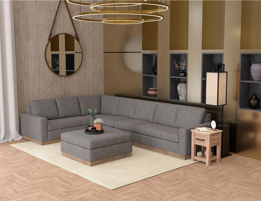 IFD - Georgia - Wooden Frame & Base, Corner Square Wedge - Gray - IUP722-WDG-SQ-121 view 2