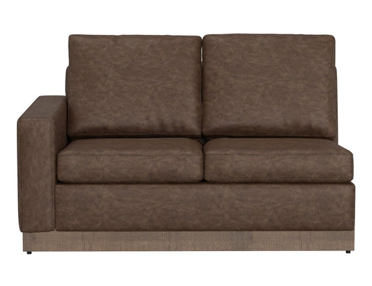 IFD - Georgia - Wooden Frame & Base, Sectional Left-Arm Loveseat - Brown - IUP722-LOV-LF-212 view 2