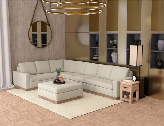 IFD - Georgia - Wooden Frame & Base, Sectional Right-Arm Loveseat - Gray - IUP722-LOV-RT-151 view 2