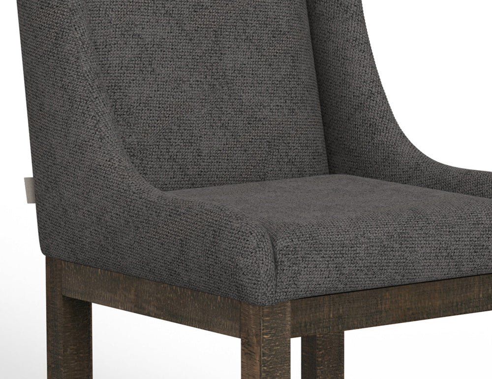 IFD - Gray - Wooden Frame & Base, 24in Upholstered Barstool - IUP700-BST24-121 view 4