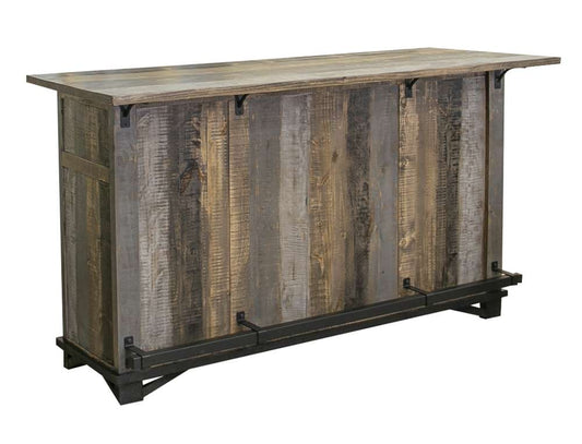 IFD - Loft Brown 2 Drawers & 2 Doors, Bar - IFD6441BAR veiw 2