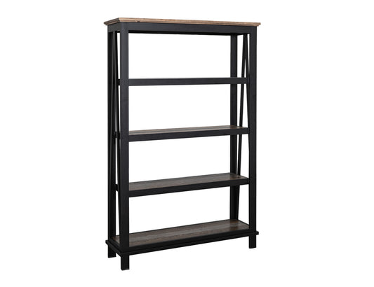 IFD - Loft Brown - 4 Shelves, Bookcase - IFD6441BKS view 2