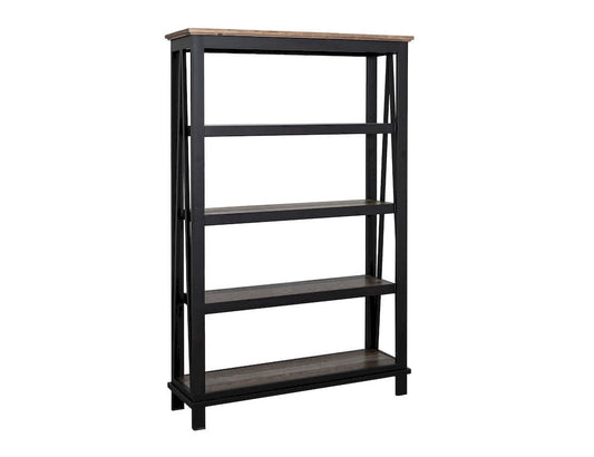 IFD - Loft Brown - 4 Shelves, Bookcase - IFD6441BKS view 2