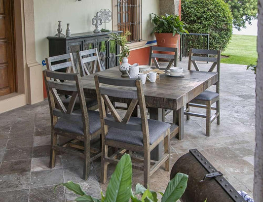 IFD - Loft Brown 54 Square Dining Table - IFD6441TBL54 veiw 2