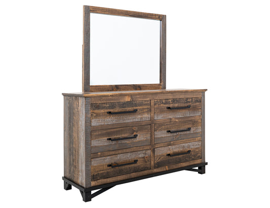 IFD - Loft Brown 6 Drawer, Dresser - IFD6441DSR view 2