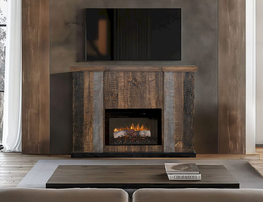 IFD - Loft Brown Matel Fireplace - IFD6441CNSFP view 2