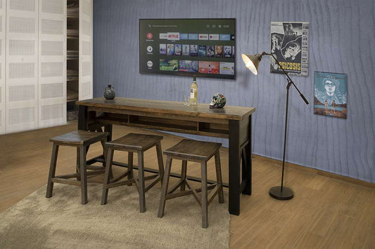 IFD - Loft Brown Stool - IFD6441STL24 veiw 2