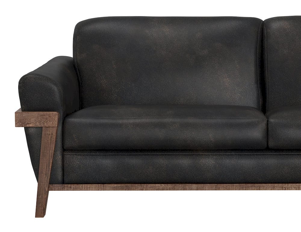IFD - Loft Brown - Wooden Frame & Base, Armchair - Black - IUP644-ACH-216 view 6