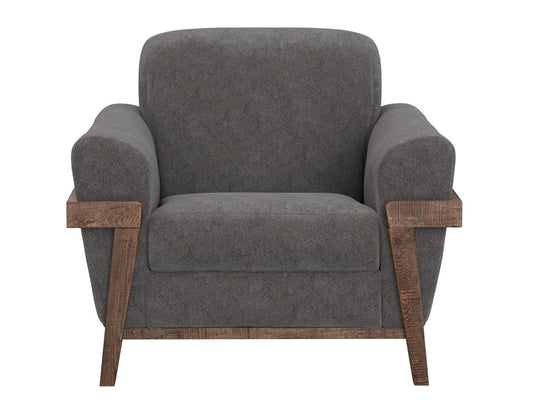 IFD - Loft Brown - Wooden Frame & Base, Armchair - IUP644-ACH-121 view 2
