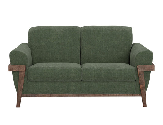 IFD - Loft Brown - Wooden Frame & Base, Loveseat - IUP644-LOV-111 view 2