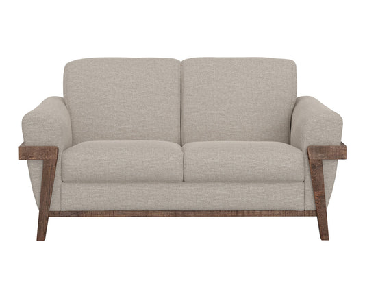 IFD - Loft Brown - Wooden Frame & Base, Loveseat - IUP644-LOV-161 view 2