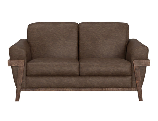 IFD - Loft Brown - Wooden Frame & Base, Loveseat - IUP644-LOV-212 view 2