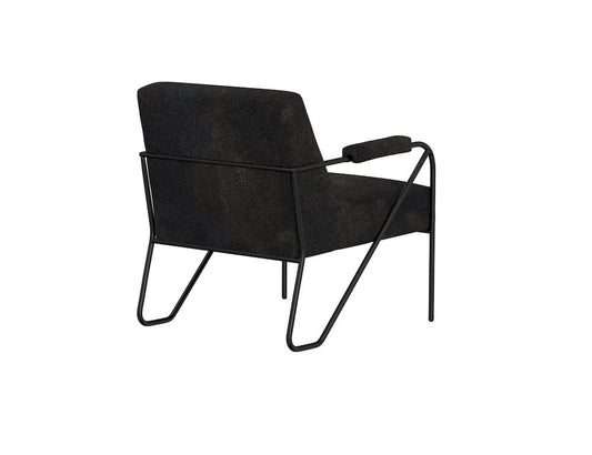 IFD - Lotus - Wooden Frame & Metal Base, Armchair - Black - IUP132-ACH-216 view 2
