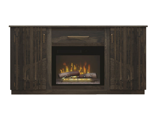 IFD - Mezquite - 1 Drawer, 2 Doors Fireplace TV - Black - IFD6631EFP70 view 2