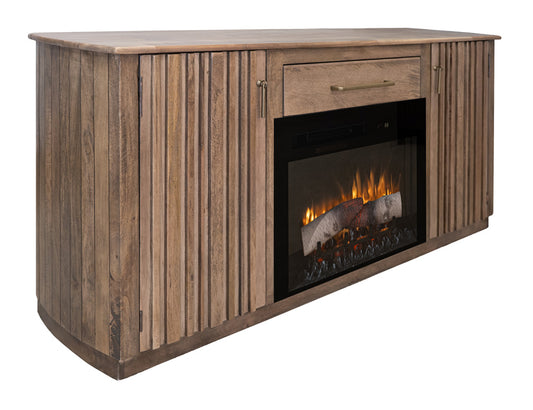 IFD - Mezquite - 1 Drawer, 2 Doors Fireplace TV Stand 70" - Brown - IFD6621EFP70 view 2