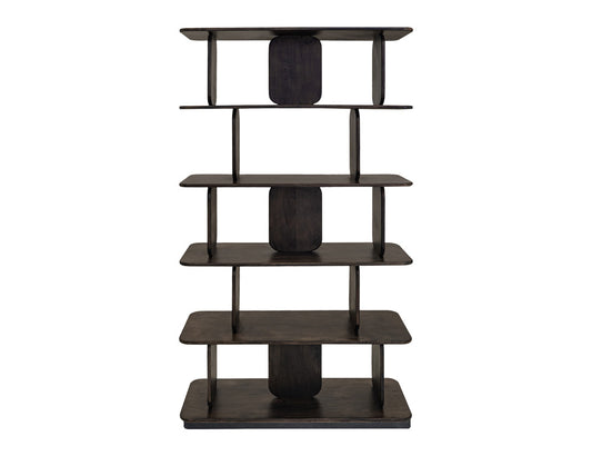 IFD - Mezquite - 5 Shelves, Bookcase - Black - IFD6631BKS view 2