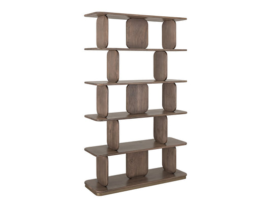 IFD - Mezquite - 5 Shelves, Bookcase - Brown - IFD6621BKS view 2