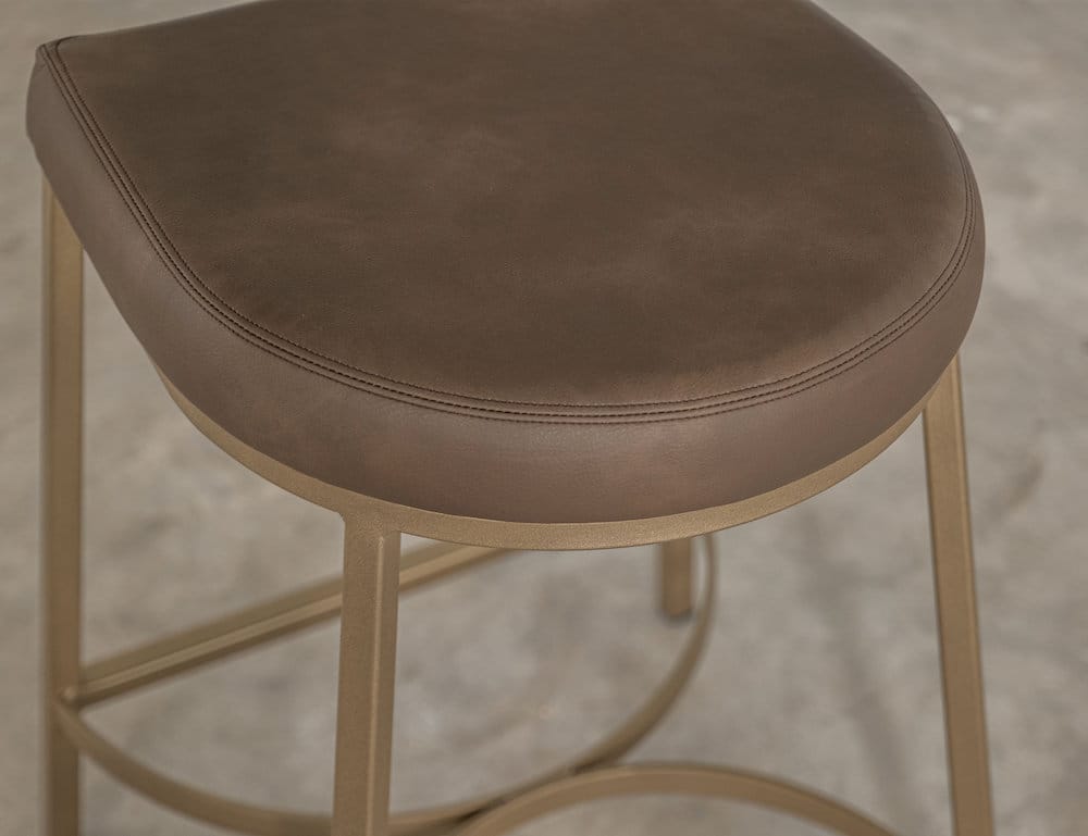 IFD - Mezquite - Wooden Frame & Metal Base, 24" Stool - Brown - IUP662-STL24-231 view 5