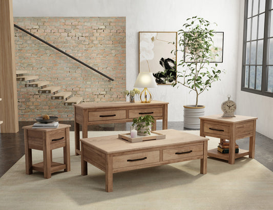 IFD - Natural Parota - 1 Drawer, Chairside Table - IFD8681CST view 2