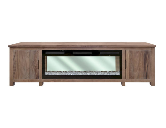 IFD - Natural Parota - 2 Door Fireplace TV Stand - IFD8681EFP93 view 2