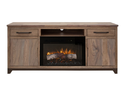 IFD - Natural Parota - 2 Drawer 2 Door Fireplace TV Stand - IFD8681EFP70 view 2