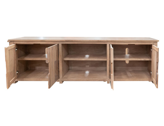 IFD - Natural Parota - 4 Door TV Stand 88" - IFD8681STN88 view 2