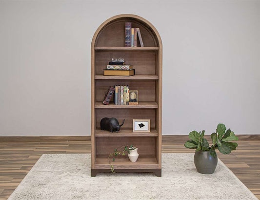 IFD - Natural Parota - 5 Shelves Bookcase - IFD8681BKS veiw 2