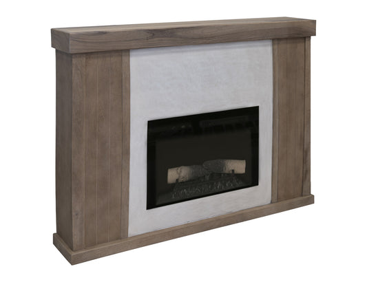 IFD - Natural Parota - Fireplace Console - IFD8682EFP view 2
