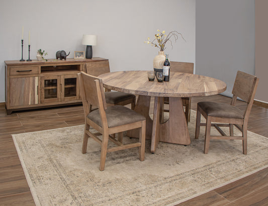 IFD - Natural Parota - Natural Parota Round Dining Table - IFD8681DINTBLRD view 2